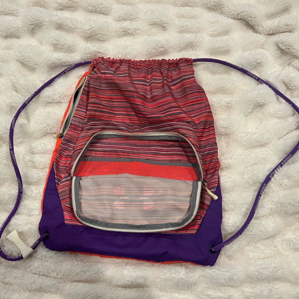 Under Armor Bright Multicolored Drawstring Bag - image 2